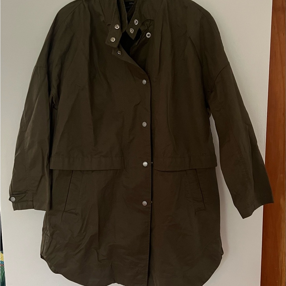 Zara Dark Green Utility Jacket